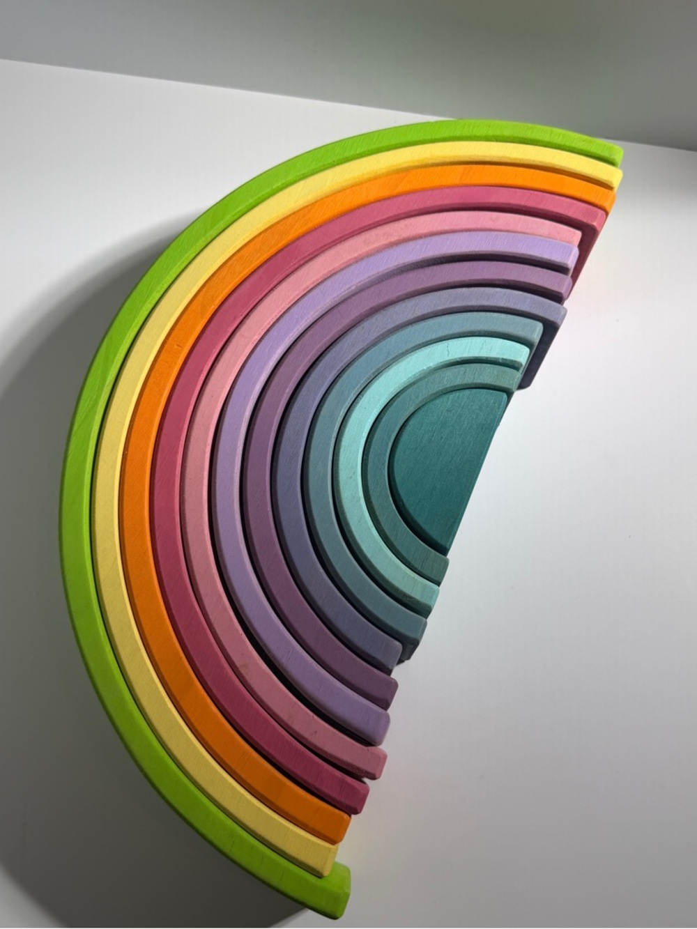 Colorful Wooden Rainbow Stacker - Picture 2 of 10